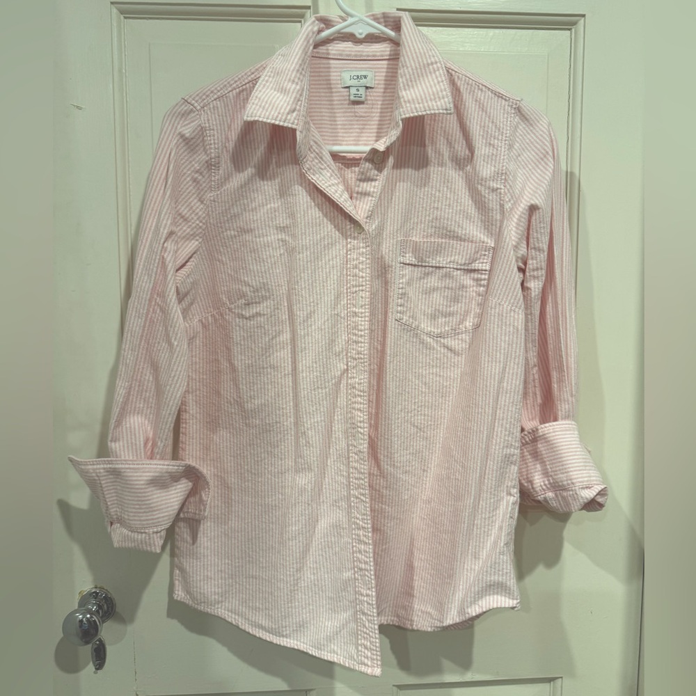 Pink J Crew Oxford